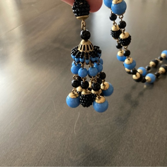 J. Crew Loft Long Single Strand Beaded Large Chain Necklaces Bundle Set of 3 A - Picture 8 of 13